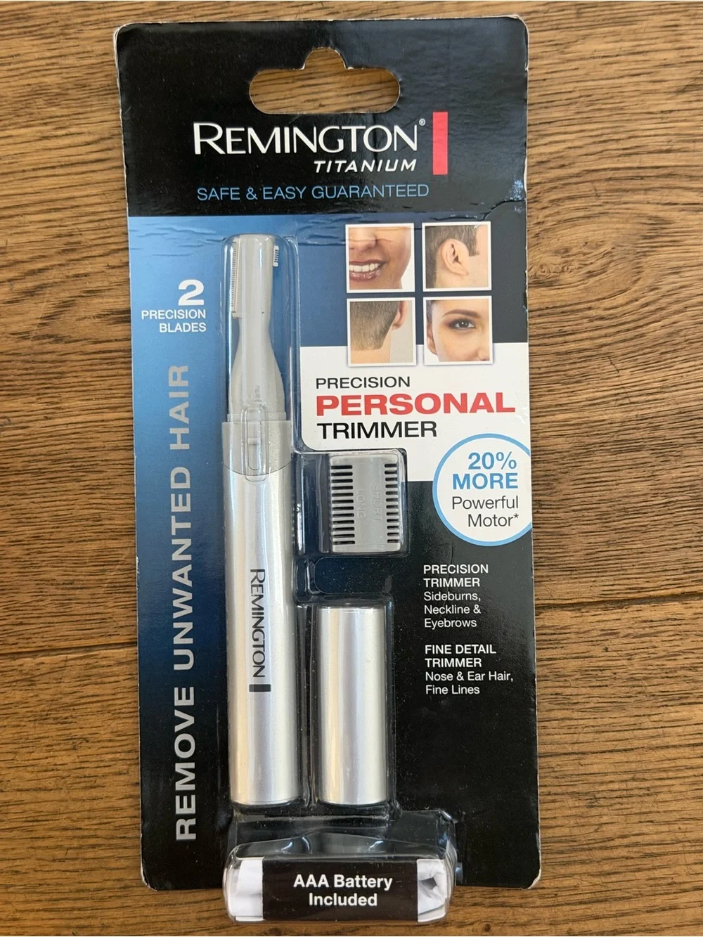 Remington Silver Titanium Precision Personal Trimmer - Silver & Black